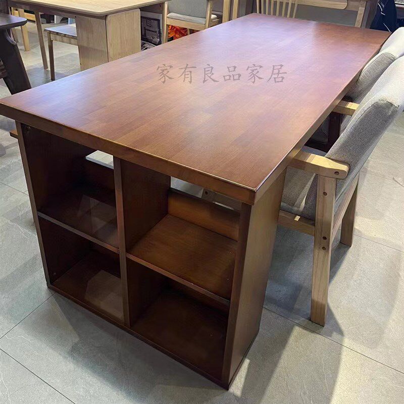 全实木客厅大板桌简约家用餐桌学生学习阅读桌写字书法桌办公桌