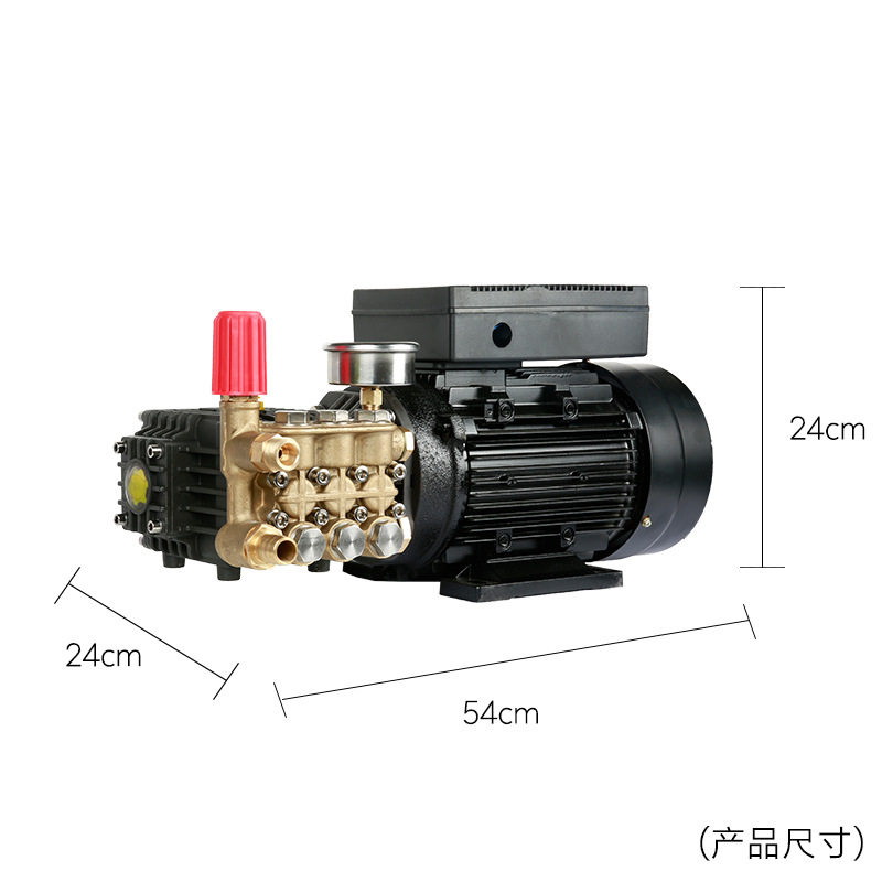 尚霖商用2.2KW12升大泵头自助清洗机专用泵组 纯铜电机超高压泵头
