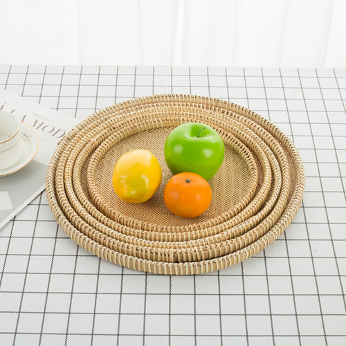 苏里精编竹编手工竹制品有孔无孔筛子饺子托盘家用馒头筐竹匾簸箕