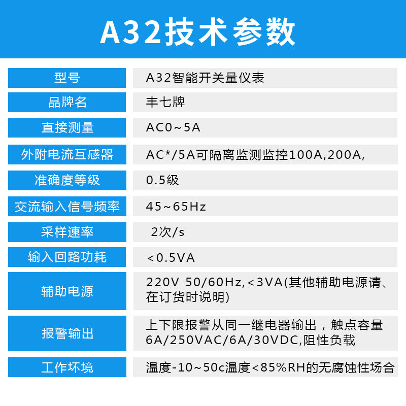 380V供电电源智能数显表电流继电器上下限堵机报警开关延时回差值