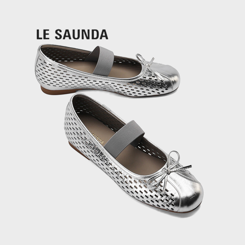 LESAUNDA/莱尔斯丹蝴蝶结单鞋