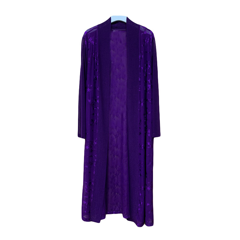 气质妈妈蕾丝连衣裙2023夏季新款长款防晒外披无袖背心裙时尚套装