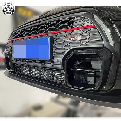 MINI汽车外饰改装前杠下通风网格栅蜂窝网F55 F56 F57JCW包围