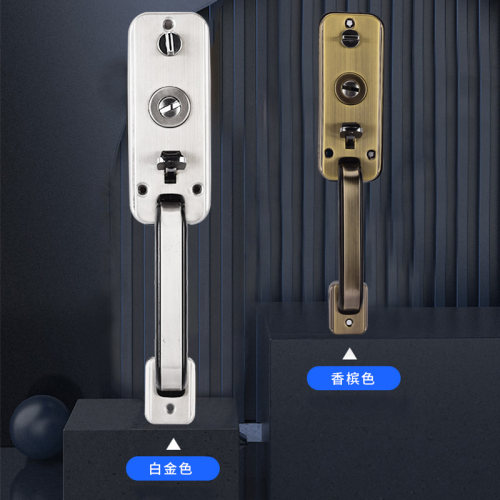 万嘉WJ通用新多防盗大门单门双门老式大拉手按钮双活把手锁具套装