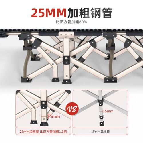 易瑞斯折叠床单人办公室午休床便携式躺椅医院陪护床午睡床行军床