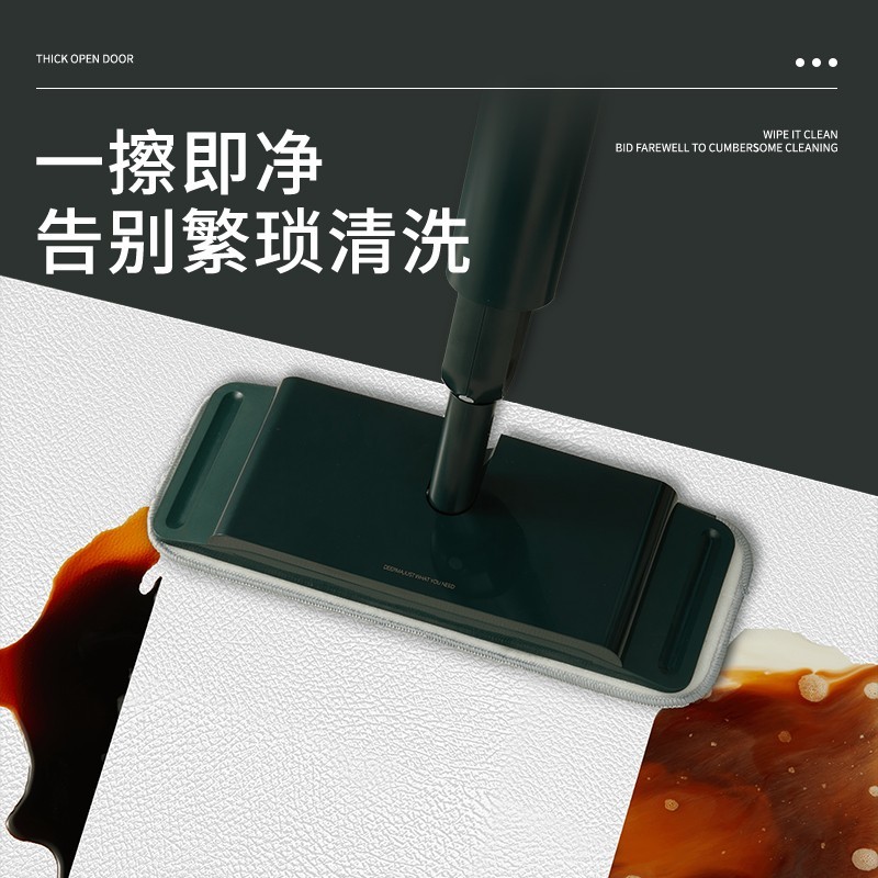 美式绿色花卉长条厨房地垫防油防污可裁剪可擦免洗家用pvc皮革垫