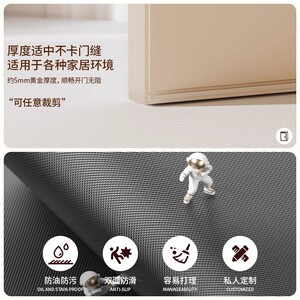 趣味卡通入户门地垫pvc可擦免洗进门门口地毯玄关皮革脚垫可裁剪