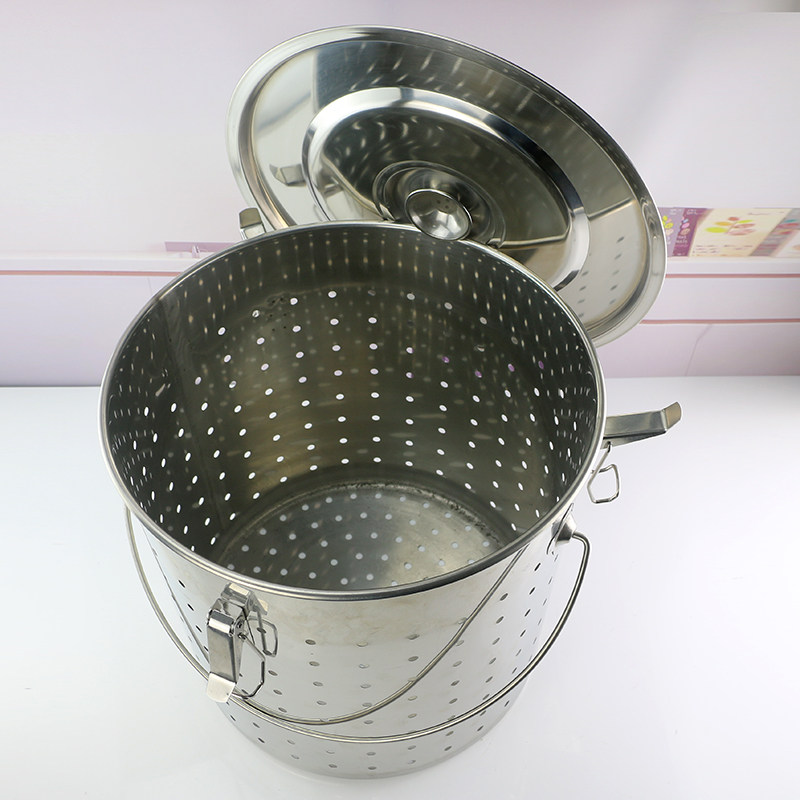 不锈钢消毒桶漏桶油炸桶沥水桶过虑器手提桶多功能 不锈钢漏桶