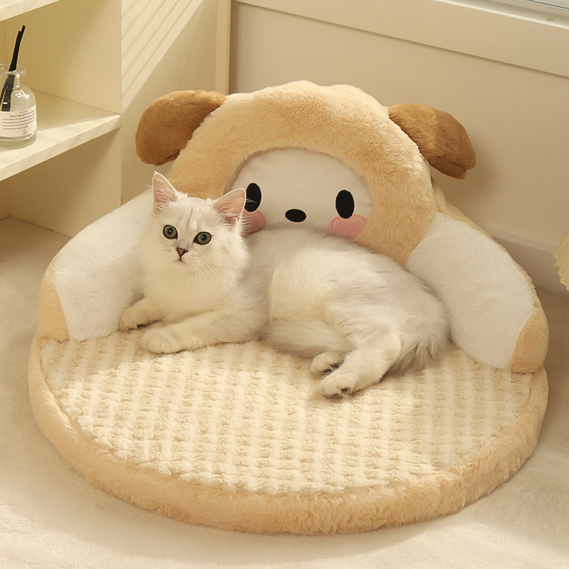 宠物猫窝猫咪绒垫舒适睡觉猫垫子布偶猫秋冬季窝猫牀四季通用狗狗