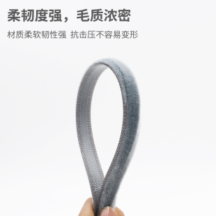 13*6mm铝合金门窗密封条纱窗卡槽毛条推拉老式塑钢窗户缝挡风神器