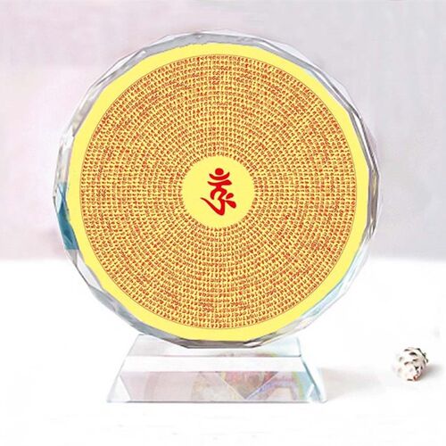 楞严咒水晶像模型居家车载摆件摆台创意生日礼物纪念工艺品
