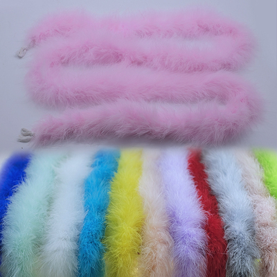 彩色绒毛条毛毛装饰长条火鸡毛条加粗加厚服装辅料毛边长羽毛披肩
