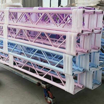 广东实体工厂生产批发粉蓝白黑色铝合金6082-T6桁架专做出口