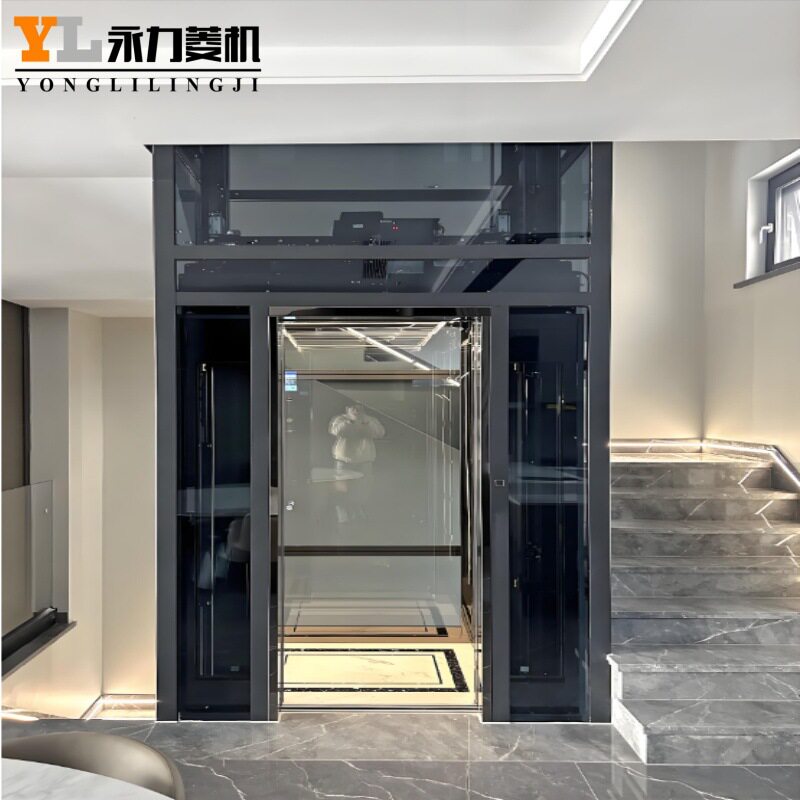 别墅电梯工厂小型观光阁楼家用二三层复式自建房液压升降机图片