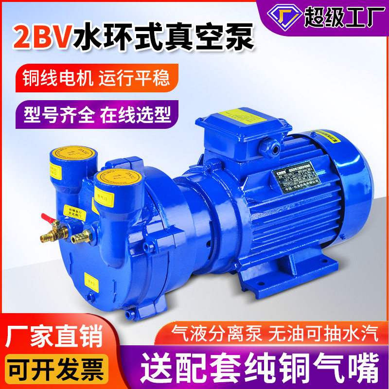 2BV系列水环式真空泵工业用高真空水循环真空泵雕刻机真空吸附