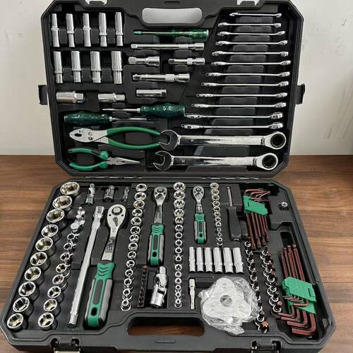 121件套汽修工具套装维修工具套筒扳手组合工具修车工具一整套