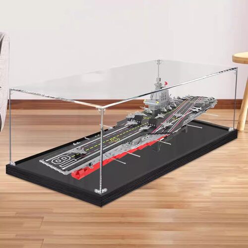适用M38-B1188福建舰003号亚克力展示盒 透明防尘盒子手办收纳盒