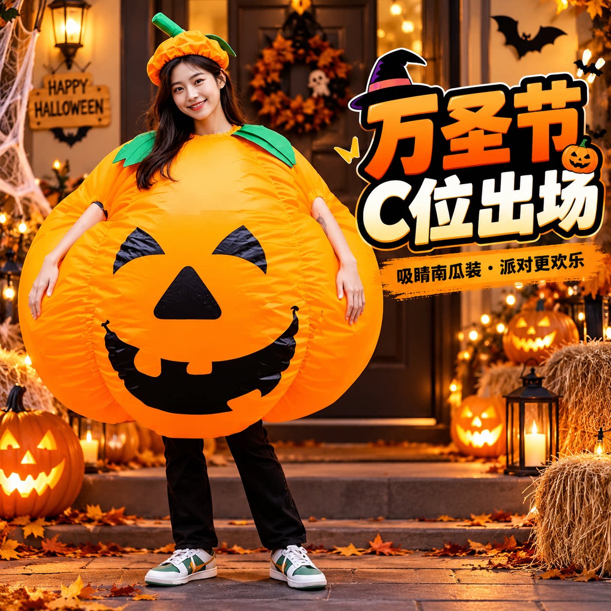 万圣节充气服儿童服饰搞怪衣服