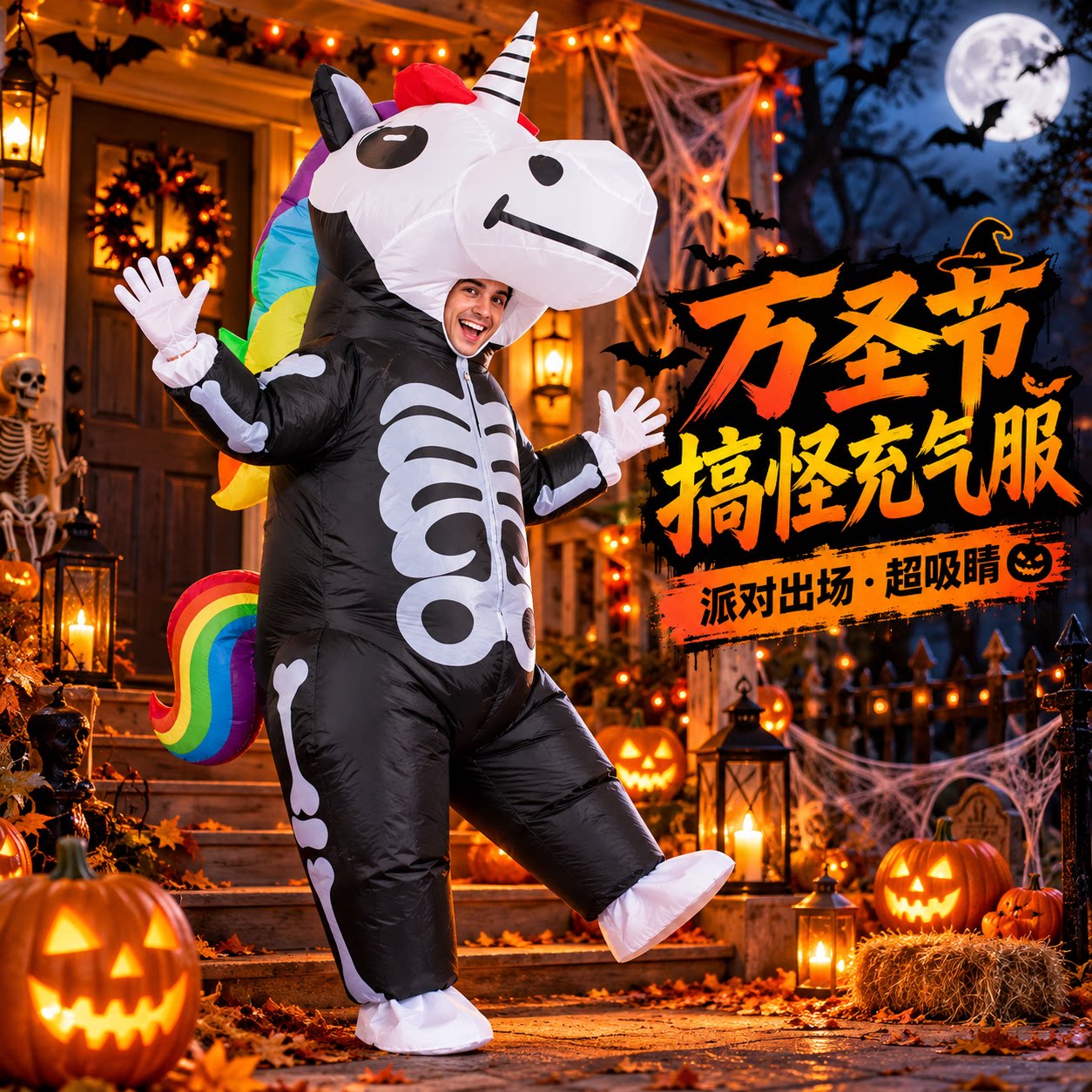 万圣节充气服儿童服饰搞怪衣服