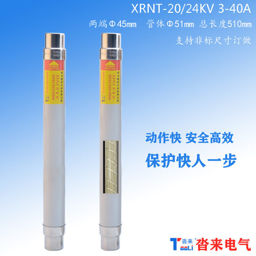 高压限流熔断器XRNT20KV24千伏20A31.5A63A100安熔芯变压器防爆