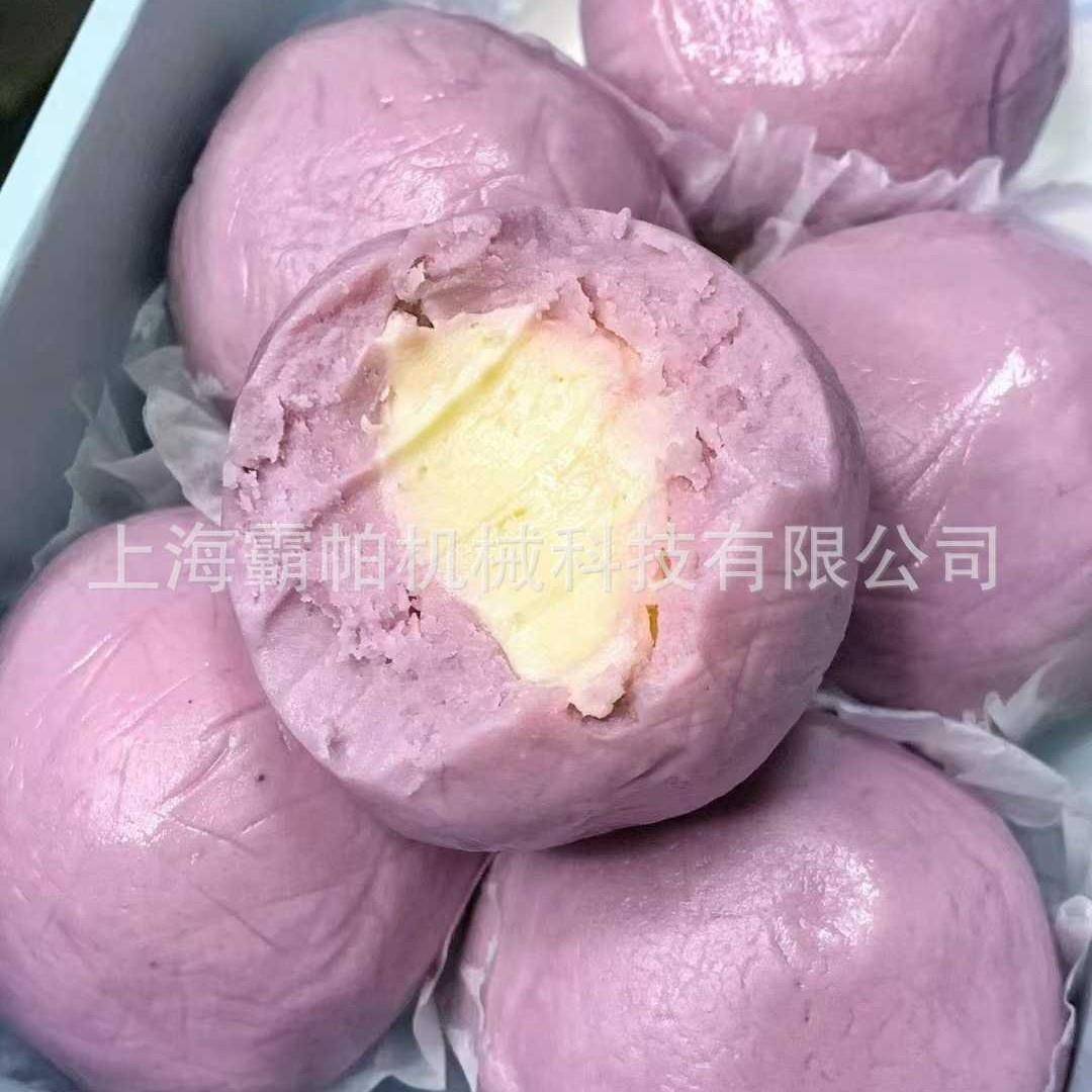 霸霸包馅机是多功能机器,可以做一百多种糕点,低卡奶酪芋泥球