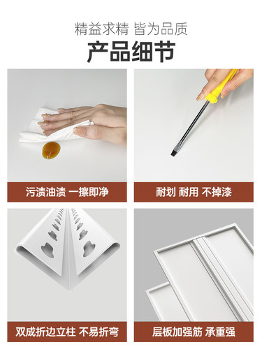 ?84GG厨房多层置物架彩色多功能落地微波炉锅架转角家用储物柜客