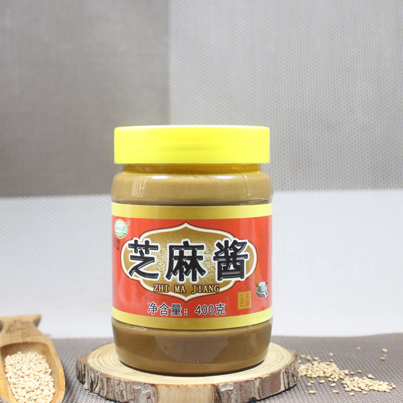 白河人家石磨纯芝麻酱400g瓶装