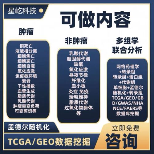 生信孟德尔单细胞蛋白代谢组标书实验设计服务
