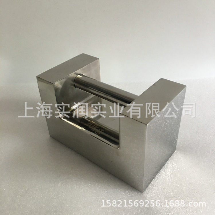 m1级校准电子秤20kg锁形砝码304不锈钢 可手提20公斤计量标准砝码 - 实物图
