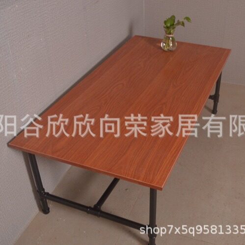 个性创意复古铁艺loft美式乡村工业风格水管茶几简约茶几桌
