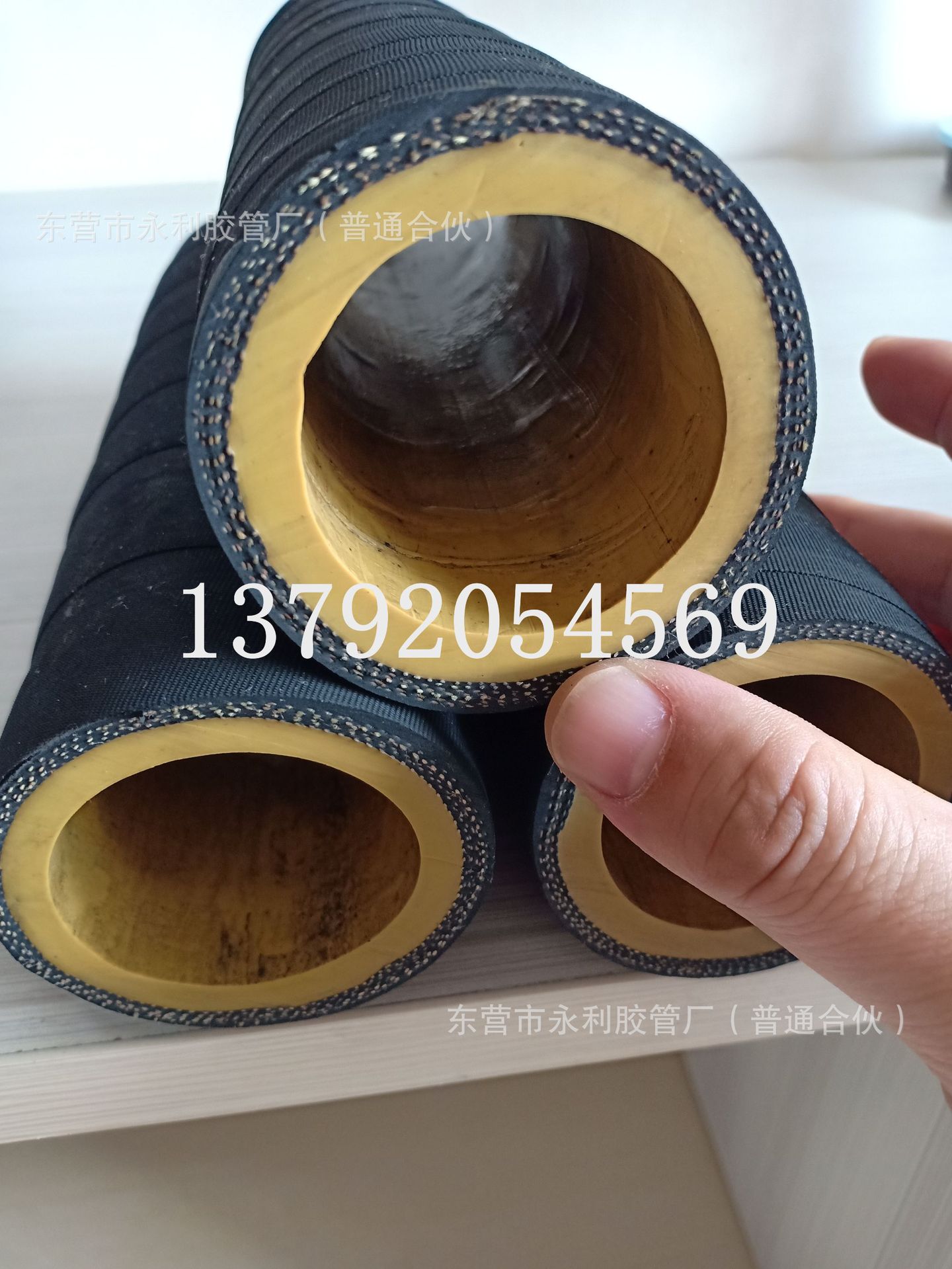 东营永利生产制造32 38 51mm防腐工程专用耐磨喷砂胶管 喷煤管图片