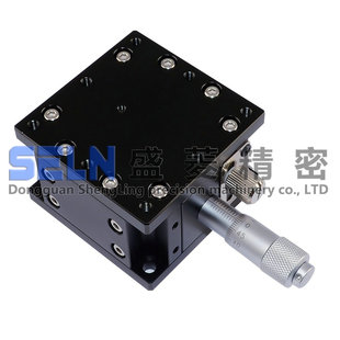 售 2交叉导轨型高精度千分尺手动可调架滑台 Z轴水平升降平台LZ60