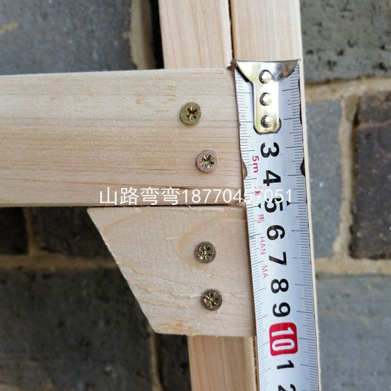 装修实木木梯家用人字梯双侧水电走梯室内室外工程木梯直梯置物架