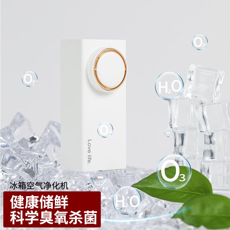2024新款家用冰箱除味神器杀菌除臭除异味厨房保鲜车载臭氧净化器