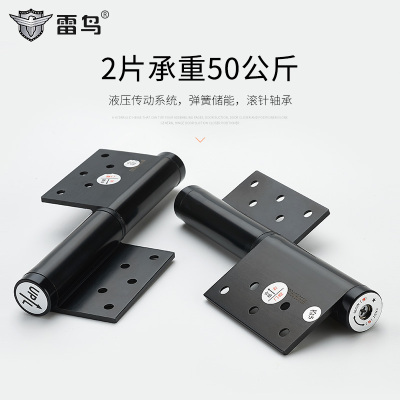 雷鸟偏轴合页隐形门缓冲闭门器液压弹簧合页6寸自动关门定位铰链