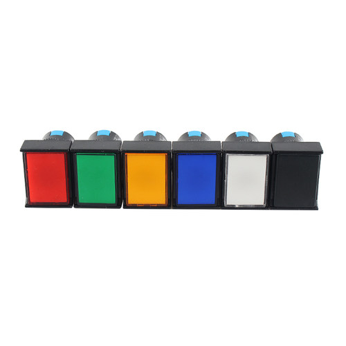 长方形按钮开关LA16J-11 LA128A/AB6/SA16银点铜件3脚6脚开孔16mm