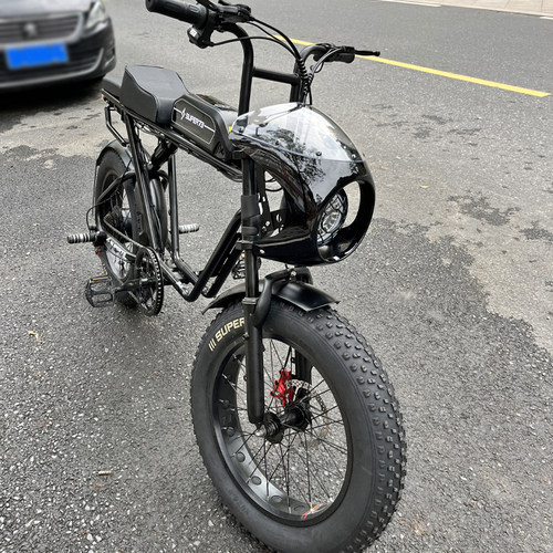 Super73电动自行车复古大灯罩前车罩73车头灯壳专用装饰改装配件