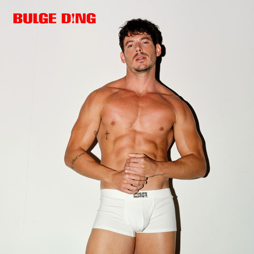 BULGEDING痕迹男士白色三角内裤
