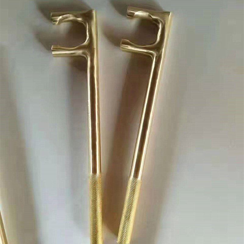 防爆F扳手 黄铜防滑F型扳手 防磁两爪阀门钩扳手150mm-1000mm