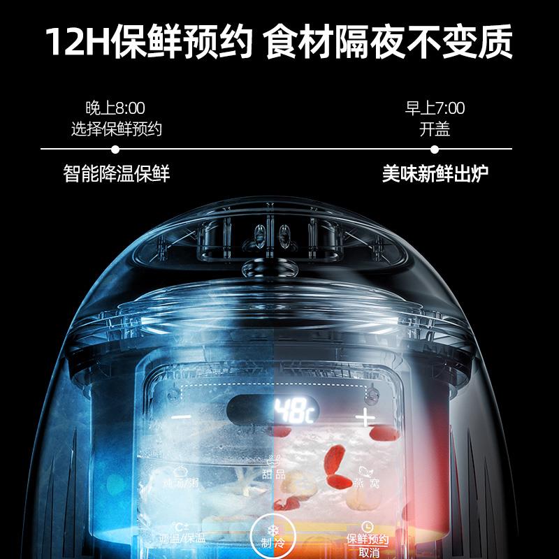 隔水炖燕窝电炖盅家用全自动玻璃材质燕窝炖锅带制冷锁鲜功能