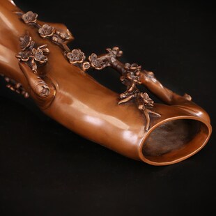 梅花树桩花瓶家居装 饰摆设品客厅摆件 紫铜工艺品摆件 匠泽铜魂