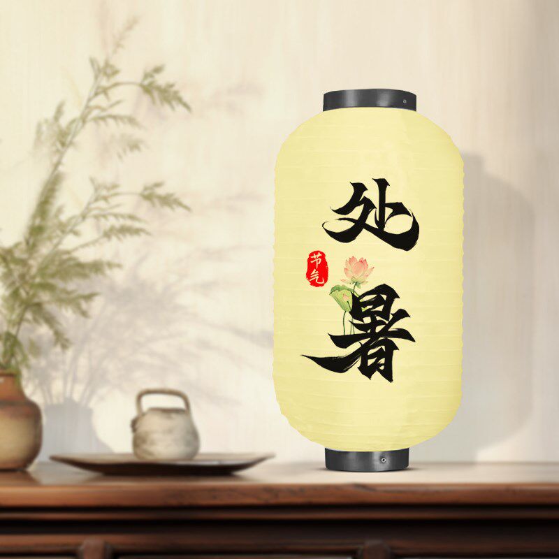 新款24节气灯笼墙定制户外防水发光民俗景区茶酒字中式国潮风灯笼