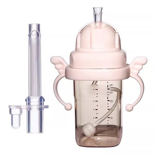 适配方形奶瓶配件水杯盖替换吸嘴重力球吸管手柄通用防喷饮水嘴