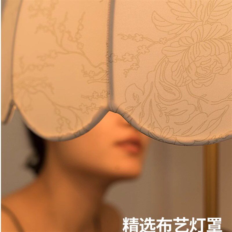 米洛vintage中古风落地灯客厅沙发旁装饰灯新款复古实木氛围灯具