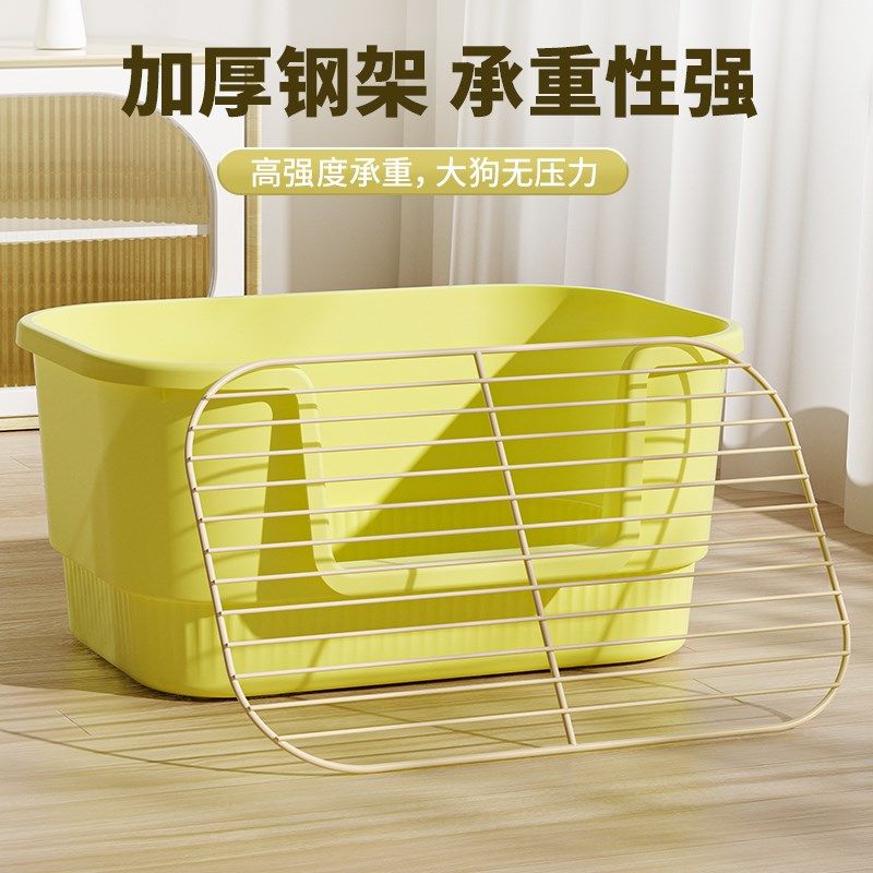 狗狗厕所中小型犬专用浴缸式狗砂盆宠物便盆排便神器防踩屎狗尿盆