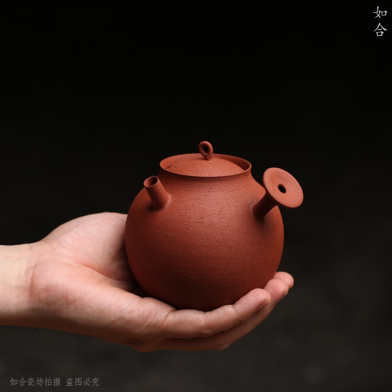 吴鑫全手工薄胎小号小容量煮水壶 耐热可明火电陶炉茶具砂铫茶壶