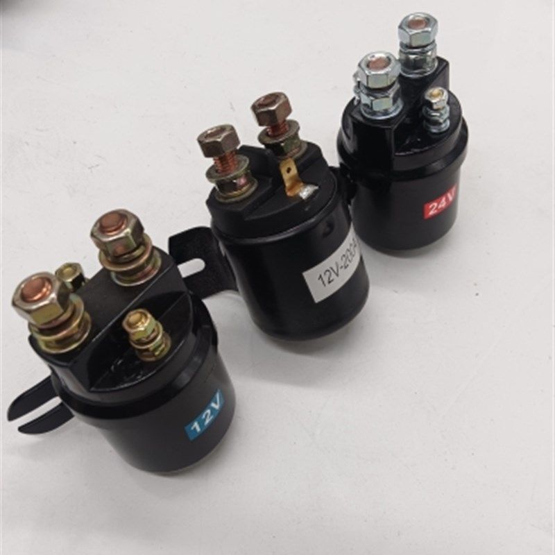 电动叉车尾板液压电机碳刷12V-24V接触器电磁吸合开关