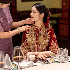 秀禾服新娘2023新款高档新中式婚纱结婚礼服嫁衣高定龙凤褂皇奢华