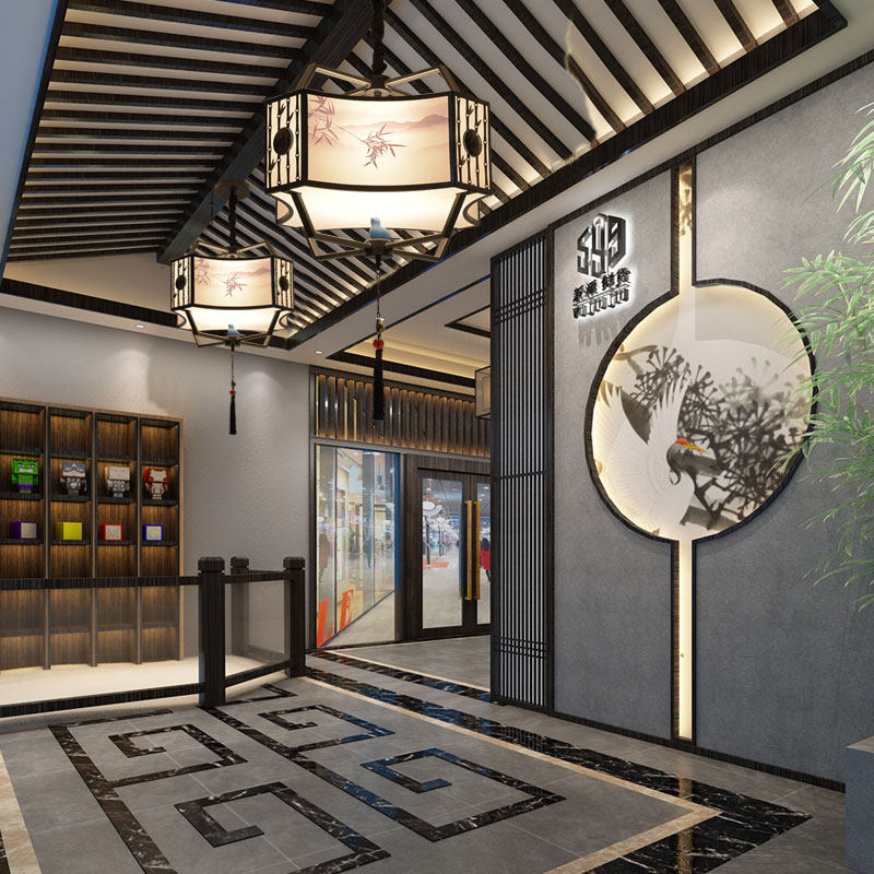 新中式灯具中国风禅意复古餐厅茶楼酒店餐饮包间房间卧室书房吊灯