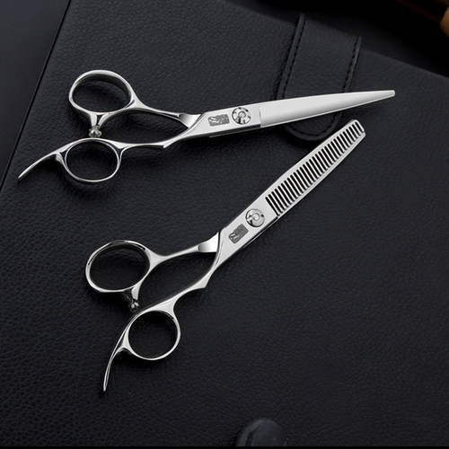 寒月专业美发剪刀牙剪理发剪刀牙剪打薄剪无痕牙剪美发剪打薄牙剪